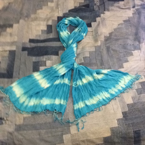 Blue Tie-Dye Maurices Scarf - Picture 4 of 5